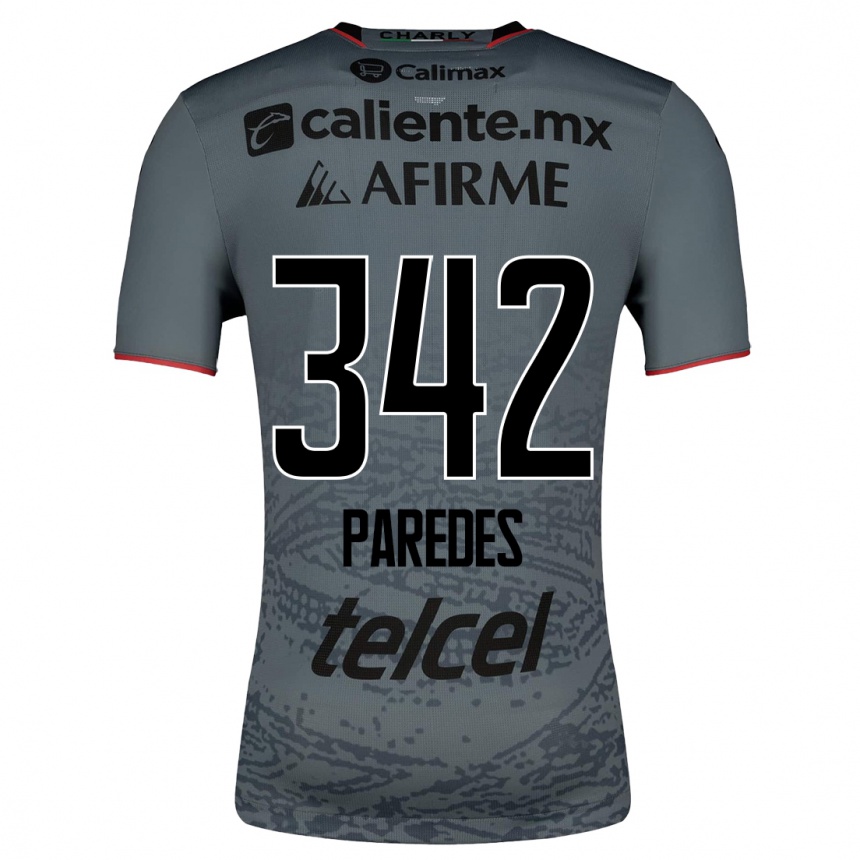 Kids Football Santiago Paredes #342 Grey Away Jersey 2023/24 T-Shirt