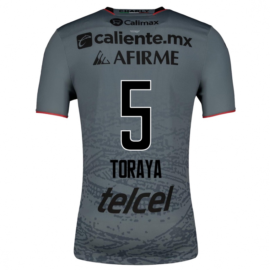 Kids Football Yadira Toraya #5 Grey Away Jersey 2023/24 T-Shirt