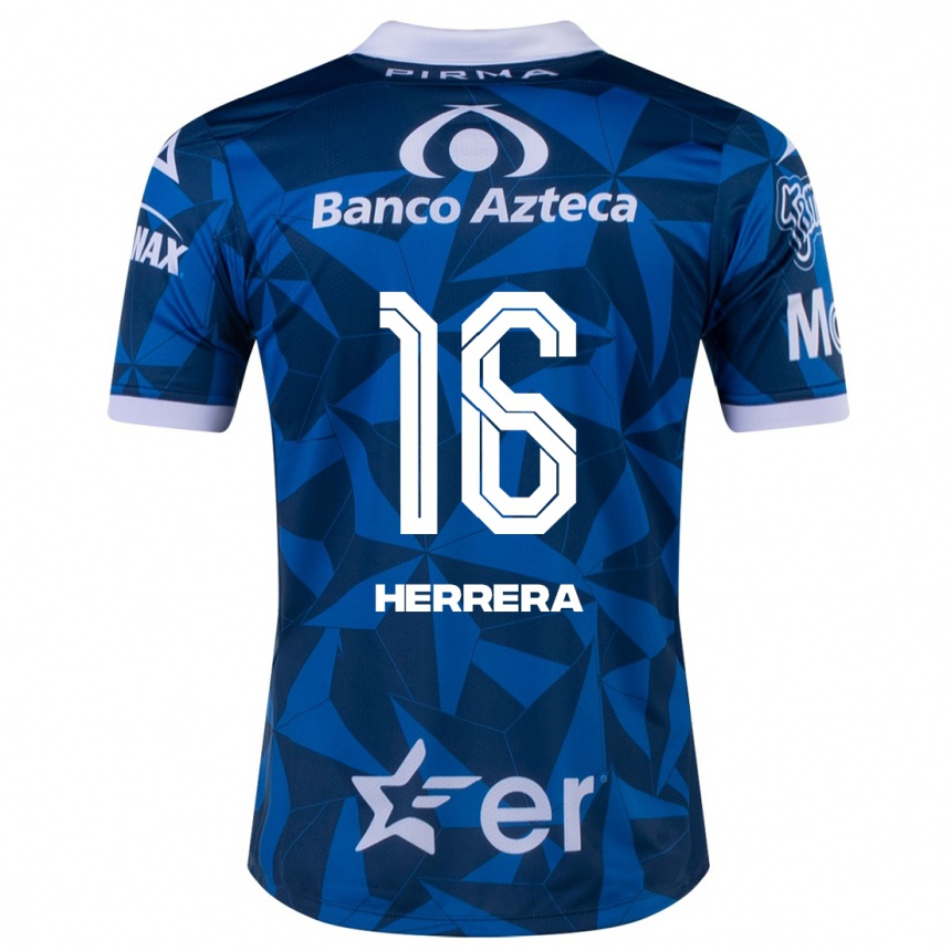 Kids Football Alberto Herrera #16 Blue Away Jersey 2023/24 T-Shirt