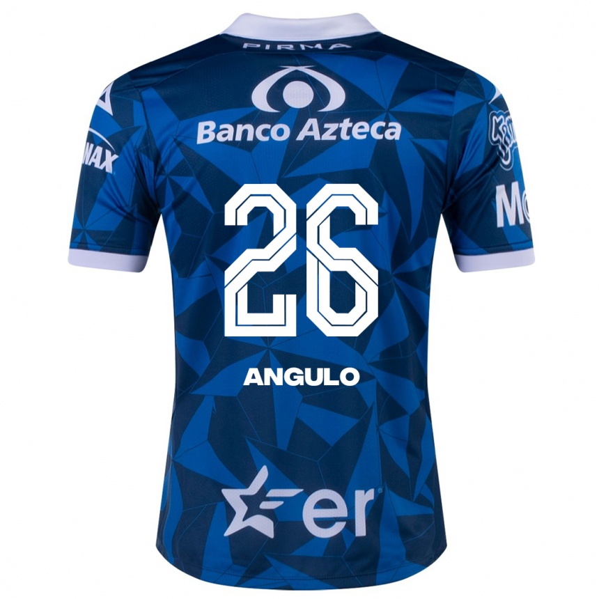 Kids Football Brayan Angulo #26 Blue Away Jersey 2023/24 T-Shirt