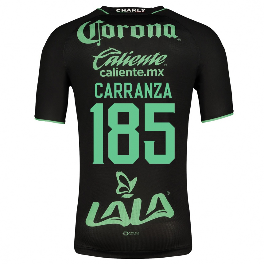 Kids Football Héctor Carranza #185 Black Away Jersey 2023/24 T-Shirt
