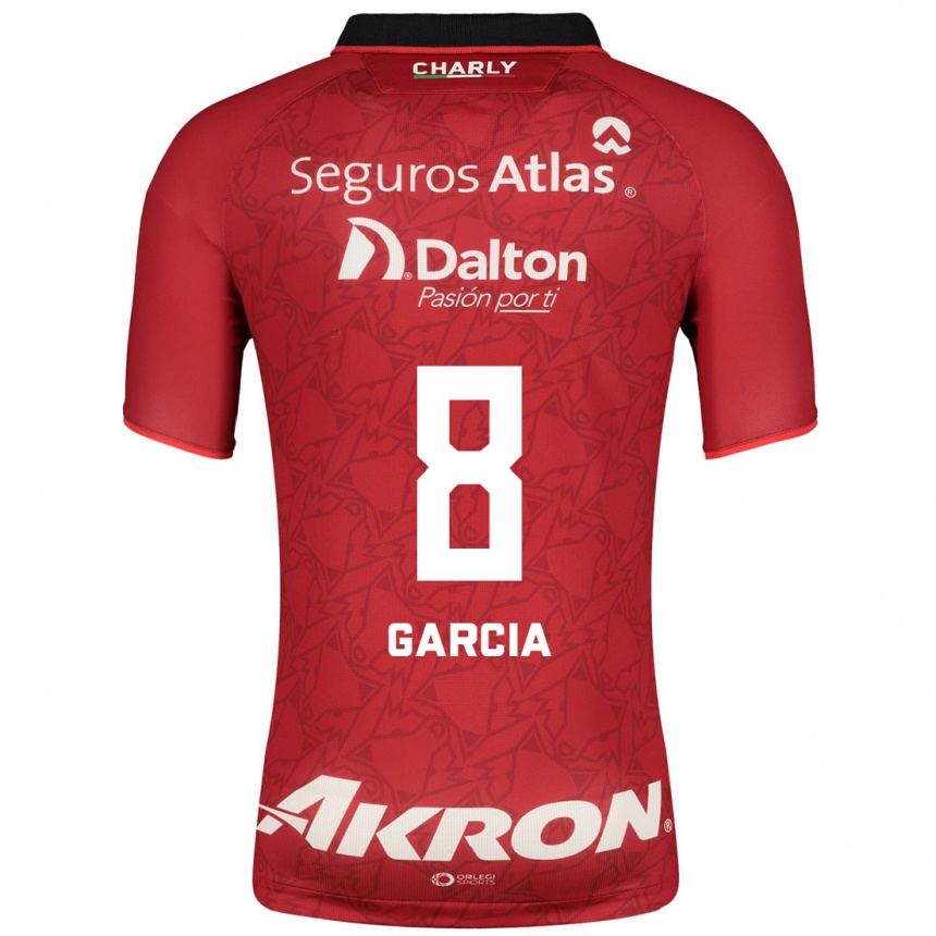 Kids Football Mateo García #8 Red Away Jersey 2023/24 T-Shirt