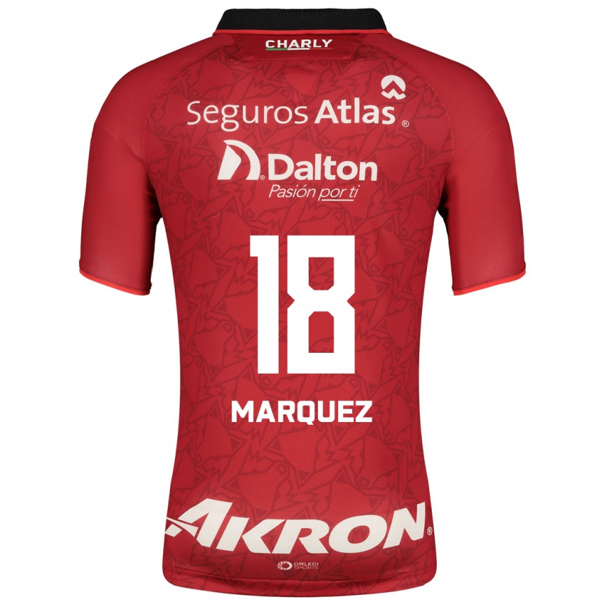 Kids Football Jeremy Márquez #18 Red Away Jersey 2023/24 T-Shirt