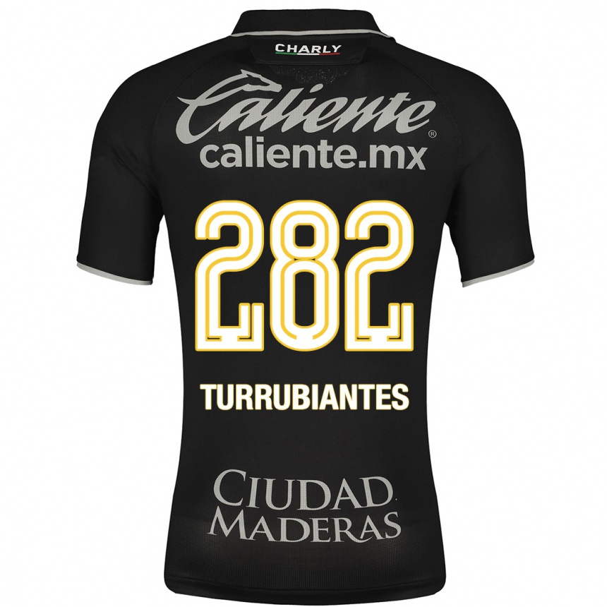 Kids Football Abdon Turrubiantes #282 Black Away Jersey 2023/24 T-Shirt