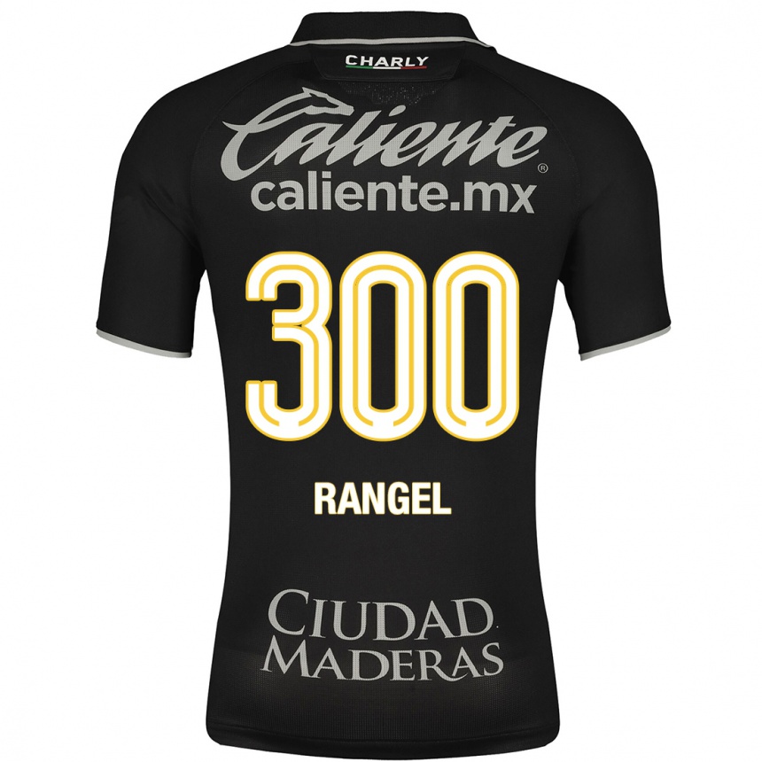 Kids Football Luis Rangel #300 Black Away Jersey 2023/24 T-Shirt