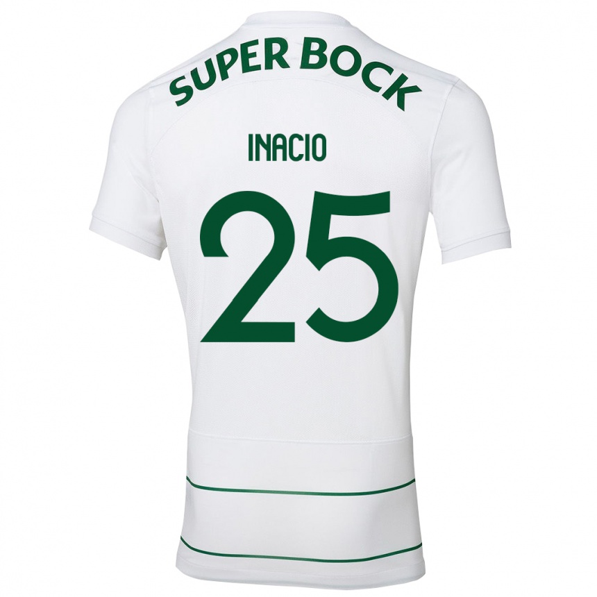 Kids Football Gonçalo Inácio #25 White Away Jersey 2023/24 T-Shirt