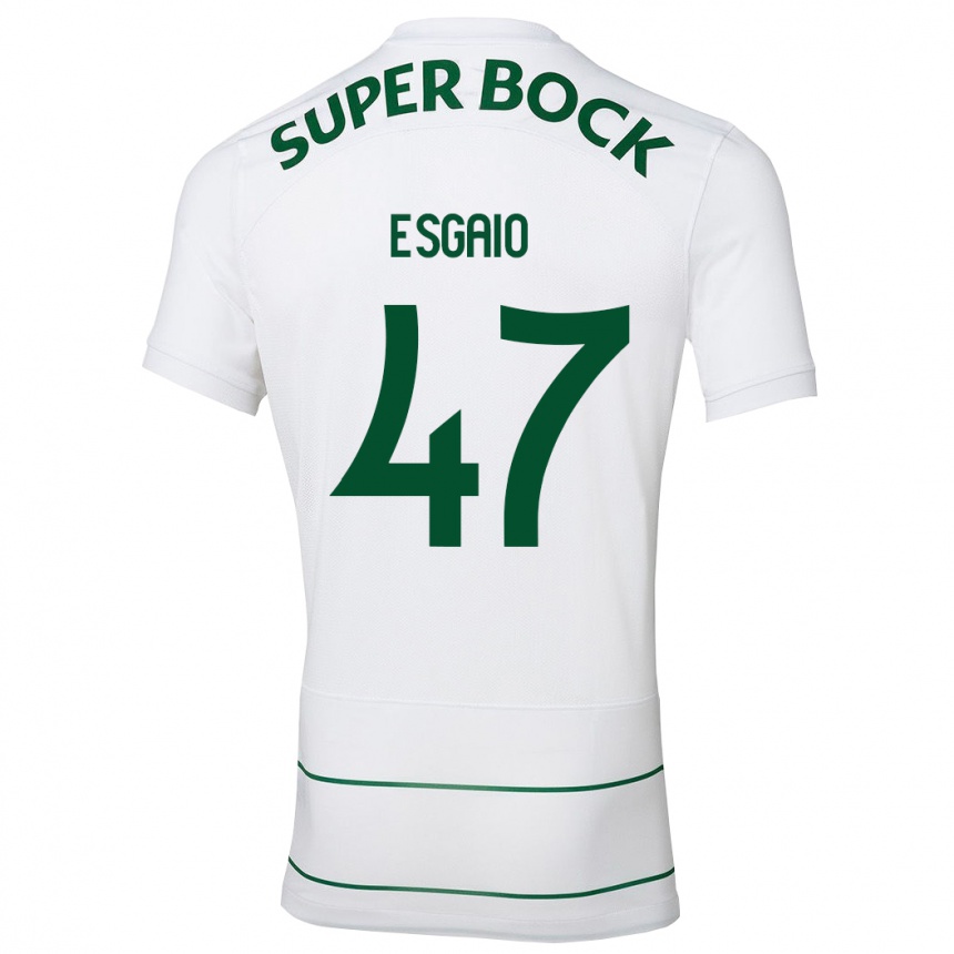 Kids Football Ricardo Esgaio #47 White Away Jersey 2023/24 T-Shirt