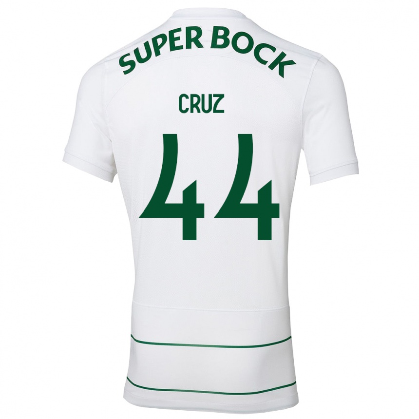 Kids Football Marco Cruz #44 White Away Jersey 2023/24 T-Shirt