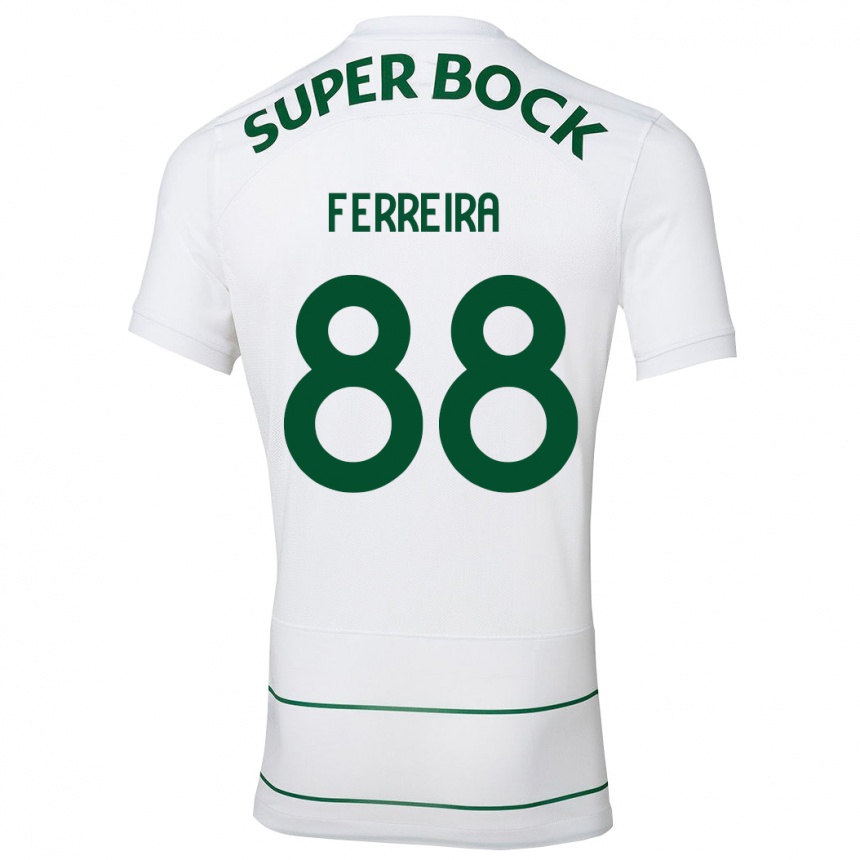 Kids Football Tiago Ferreira #88 White Away Jersey 2023/24 T-Shirt