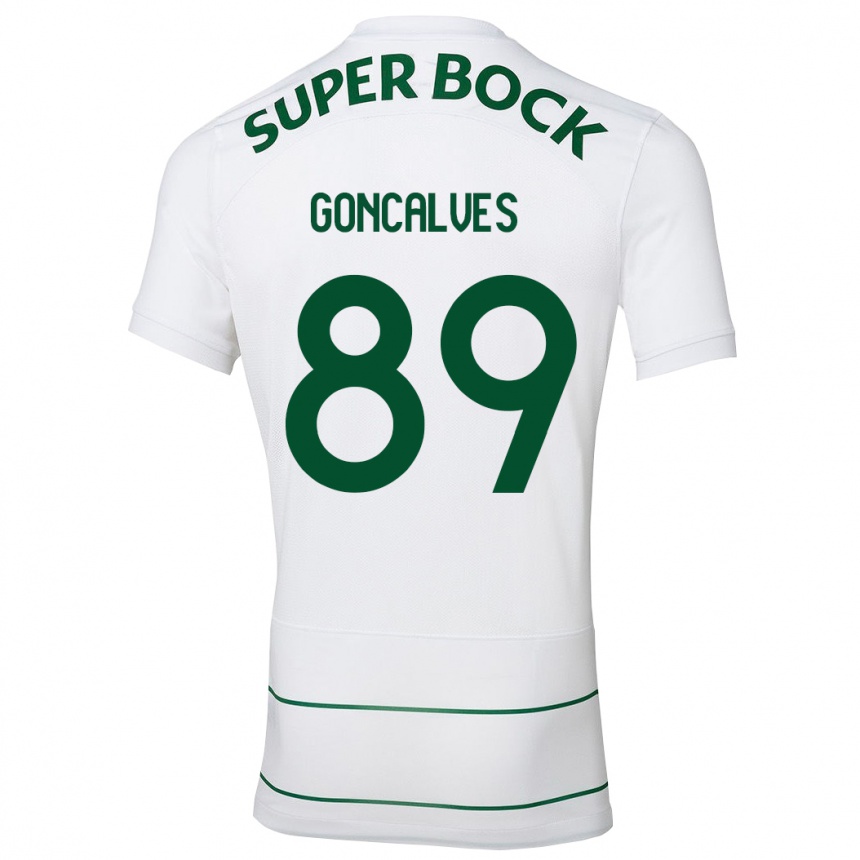 Kids Football André Gonçalves #89 White Away Jersey 2023/24 T-Shirt