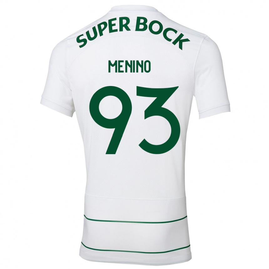 Kids Football Miguel Menino #93 White Away Jersey 2023/24 T-Shirt