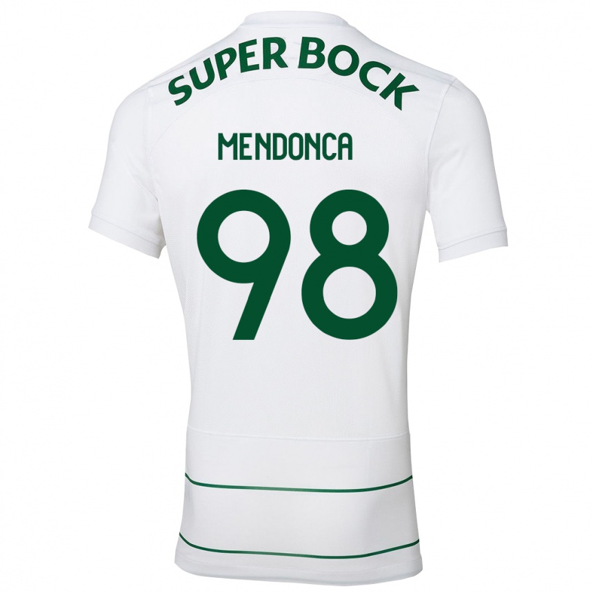 Kids Football Manuel Mendonça #98 White Away Jersey 2023/24 T-Shirt