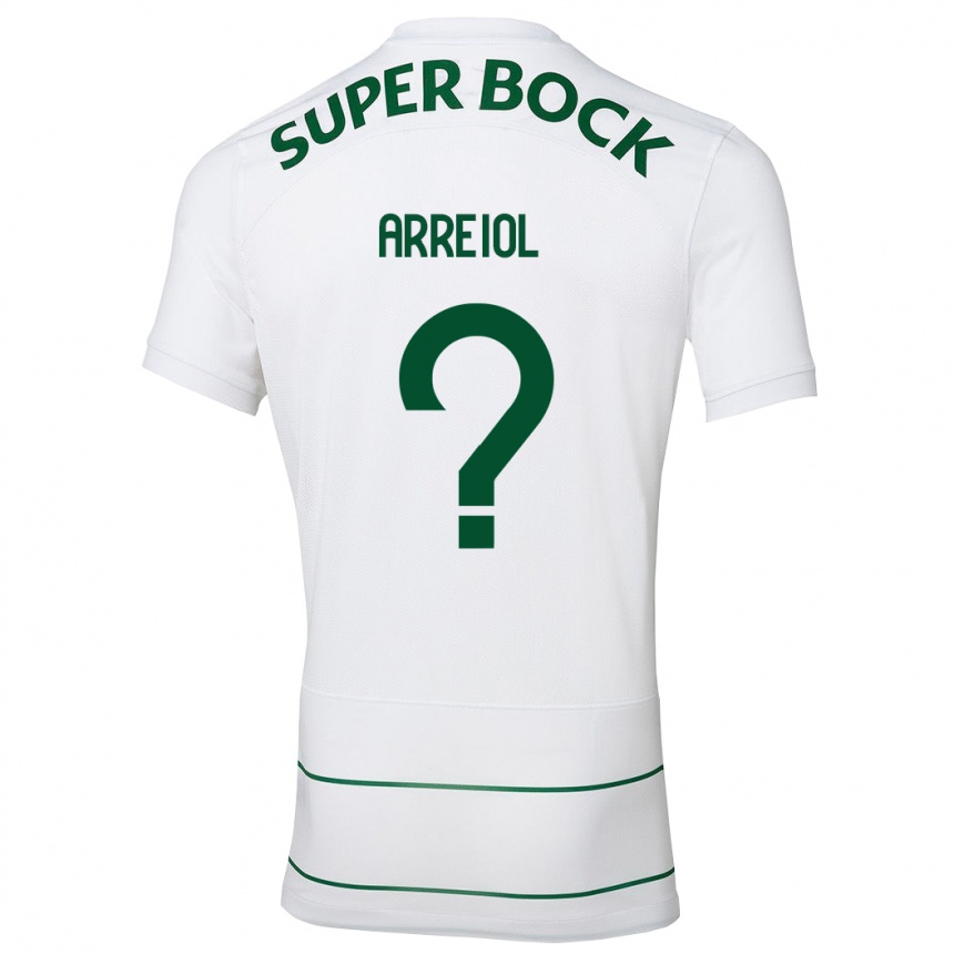 Kids Football Henrique Arreiol #0 White Away Jersey 2023/24 T-Shirt