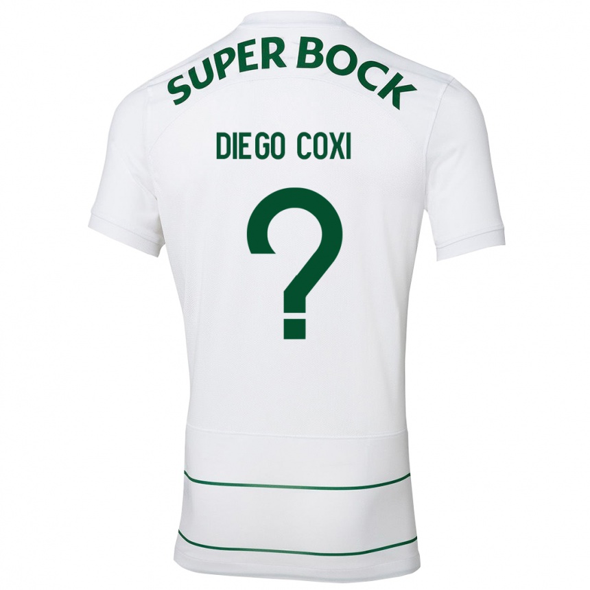 Kids Football Diego Coxi #0 White Away Jersey 2023/24 T-Shirt