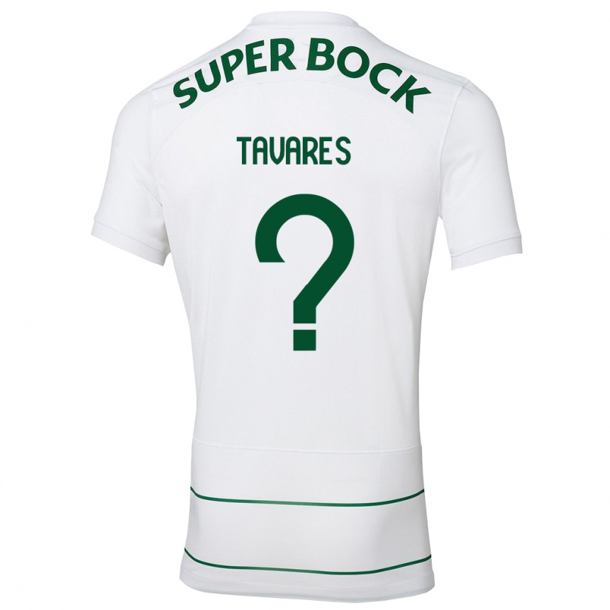 Kids Football Leonardo Tavares #0 White Away Jersey 2023/24 T-Shirt