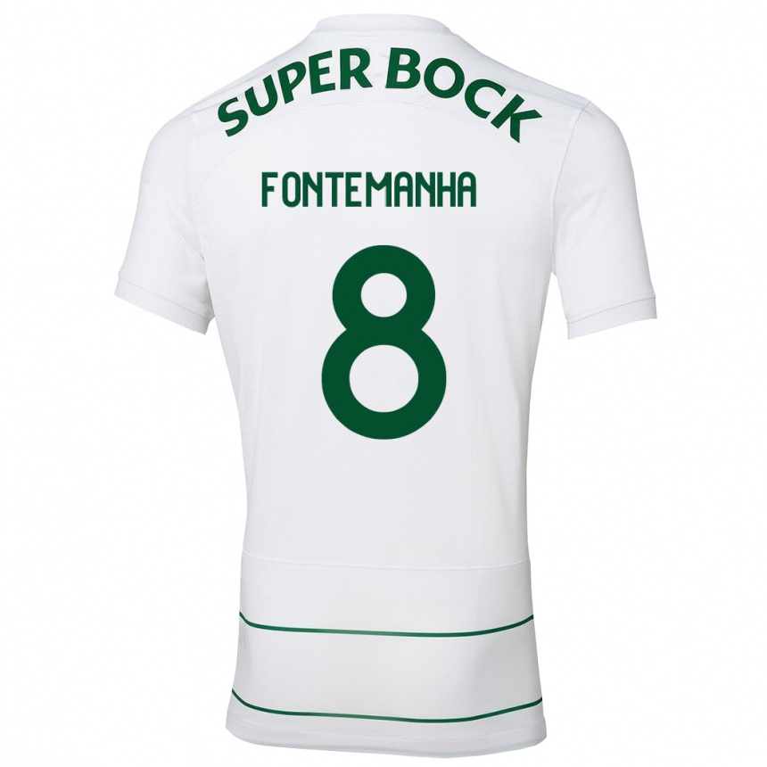 Kids Football Rita Fontemanha #8 White Away Jersey 2023/24 T-Shirt