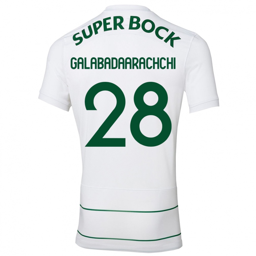 Kids Football Jacinta Galabadaarachchi #28 White Away Jersey 2023/24 T-Shirt