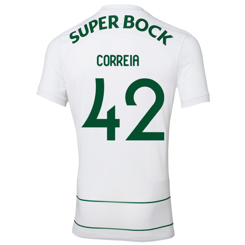 Kids Football Leonete Maísa Nozerand Correia #42 White Away Jersey 2023/24 T-Shirt