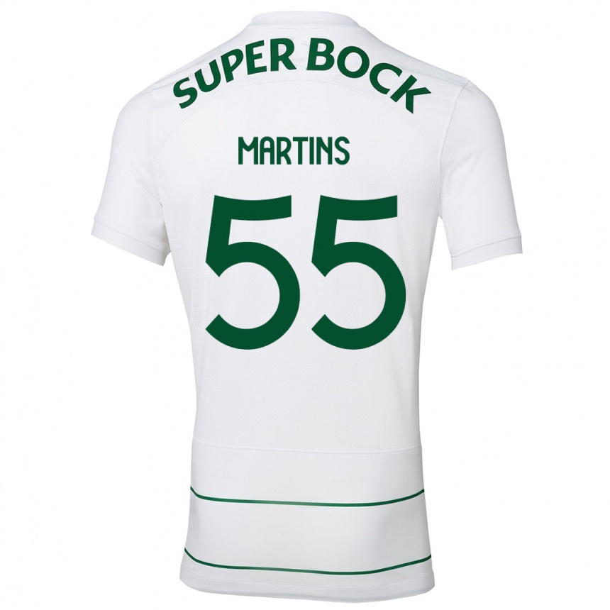 Kids Football Carolina Martins #55 White Away Jersey 2023/24 T-Shirt