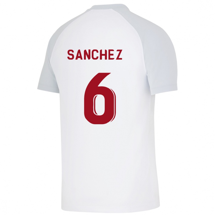 Kids Football Davinson Sanchez #6 White Away Jersey 2023/24 T-Shirt