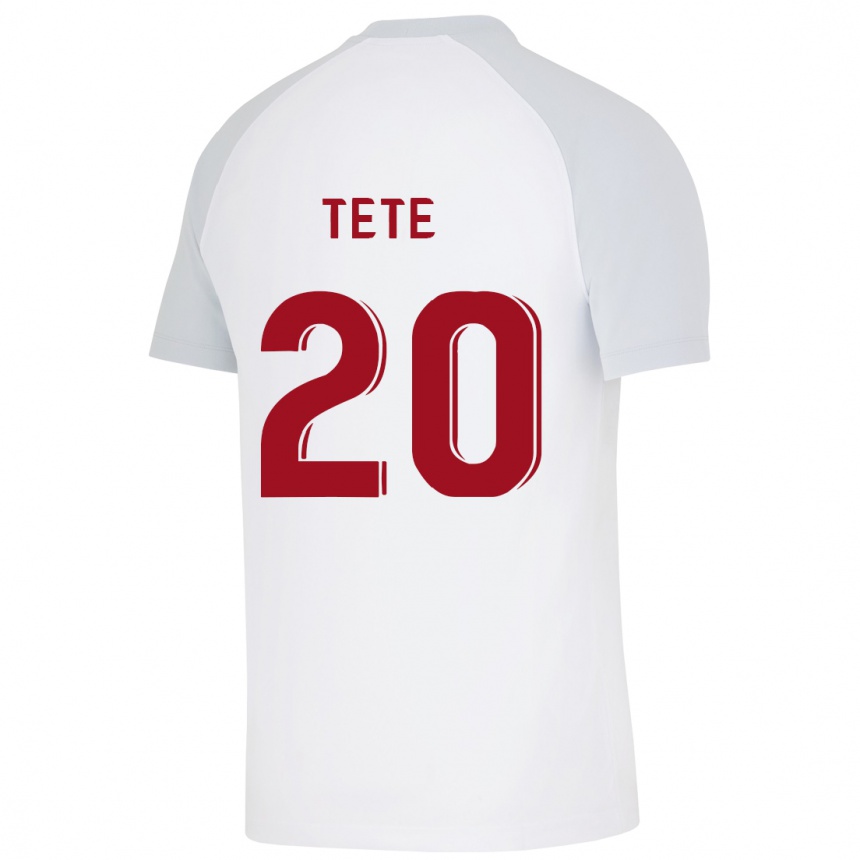 Kids Football Tete #20 White Away Jersey 2023/24 T-Shirt