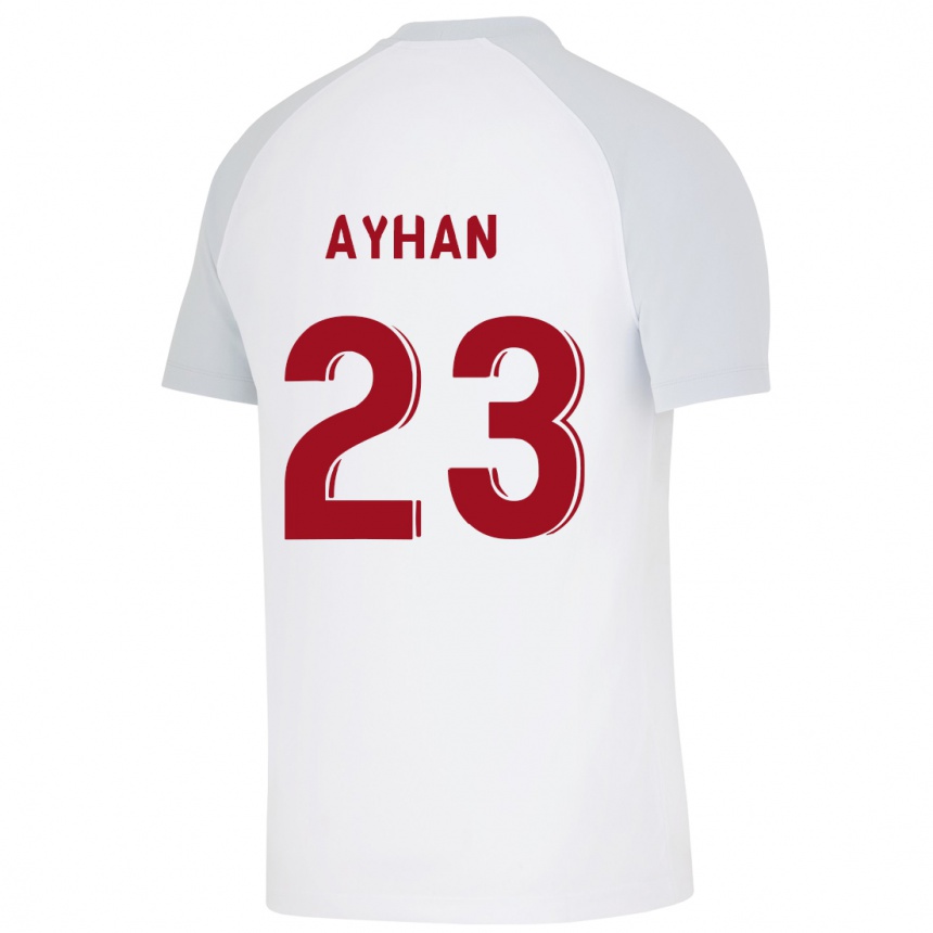 Kids Football Kaan Ayhan #23 White Away Jersey 2023/24 T-Shirt