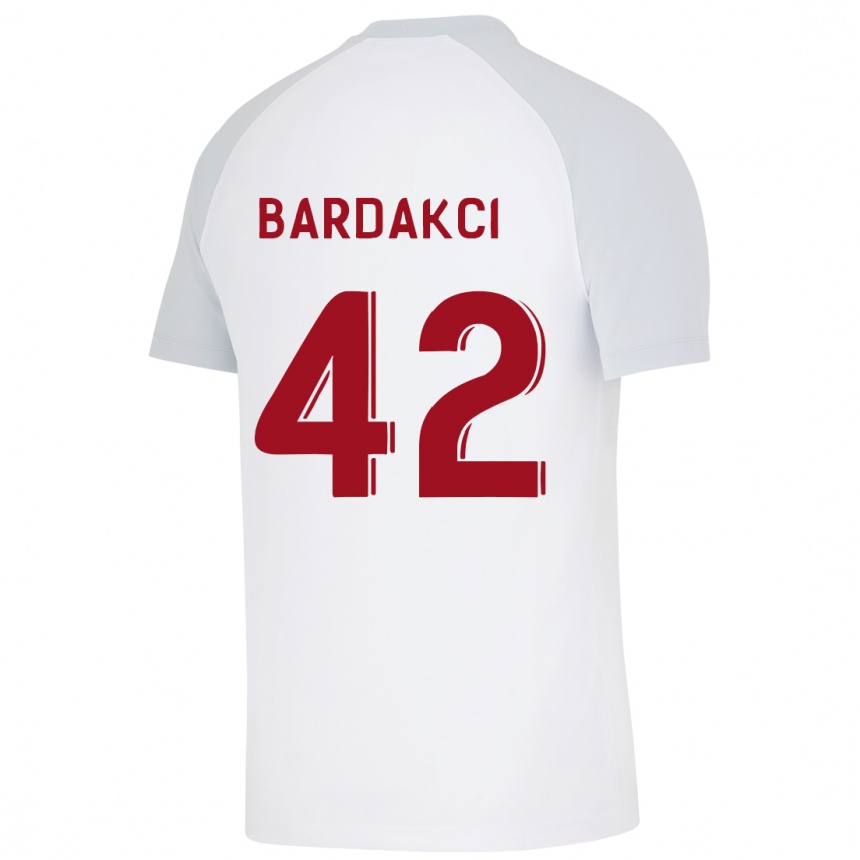 Kids Football Abdülkerim Bardakcı #42 White Away Jersey 2023/24 T-Shirt