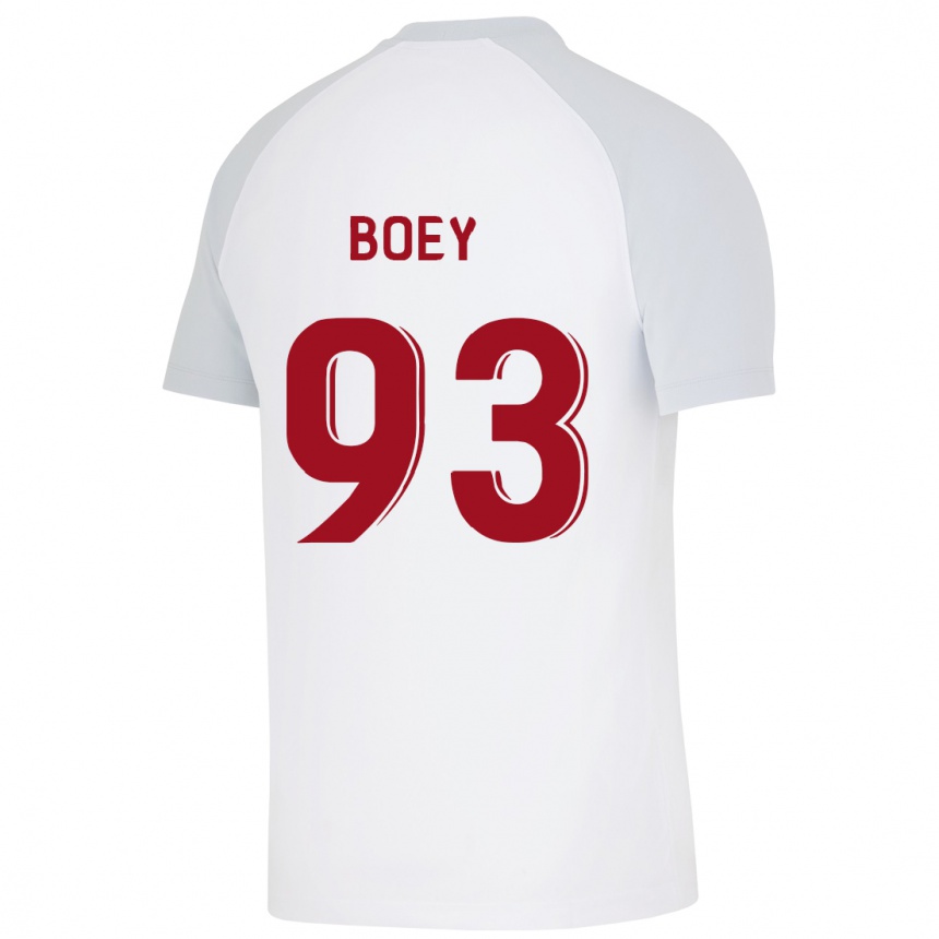 Kids Football Sacha Boey #93 White Away Jersey 2023/24 T-Shirt