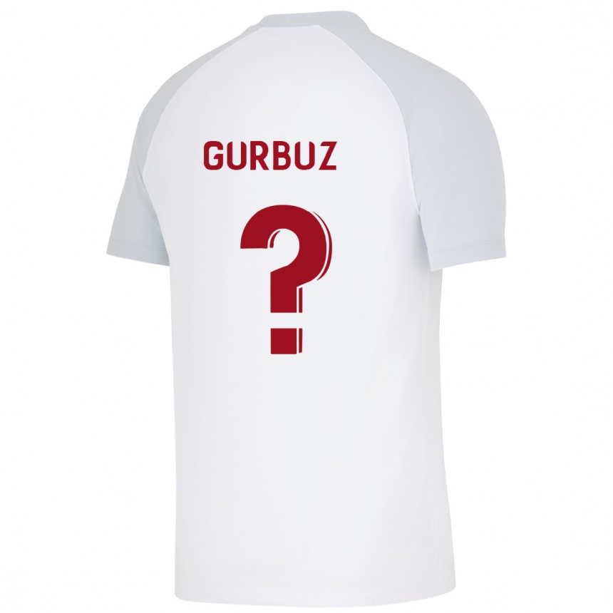 Kids Football Inanc Gürbüz #0 White Away Jersey 2023/24 T-Shirt