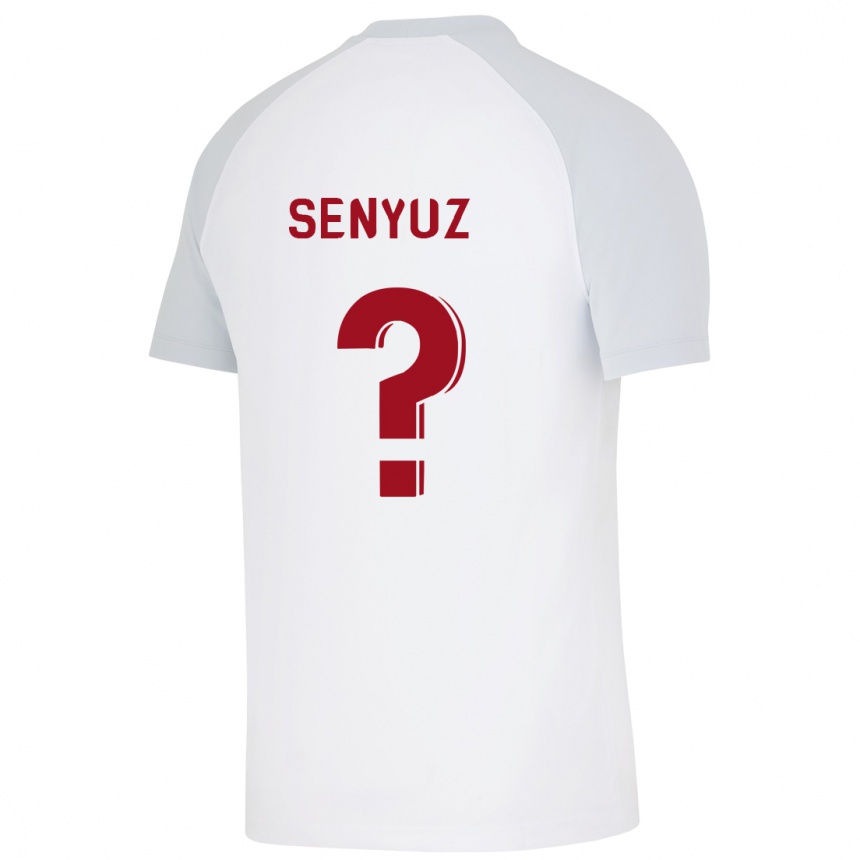 Kids Football Kerem Senyüz #0 White Away Jersey 2023/24 T-Shirt