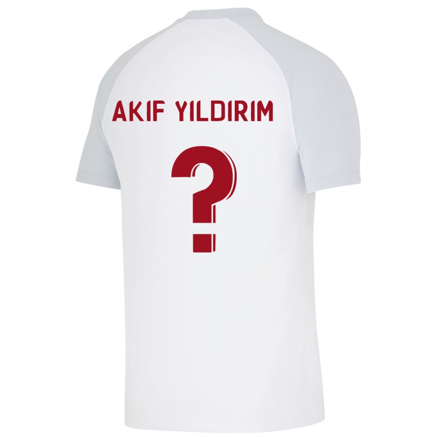 Kids Football Mehmet Akif Yıldırım #0 White Away Jersey 2023/24 T-Shirt