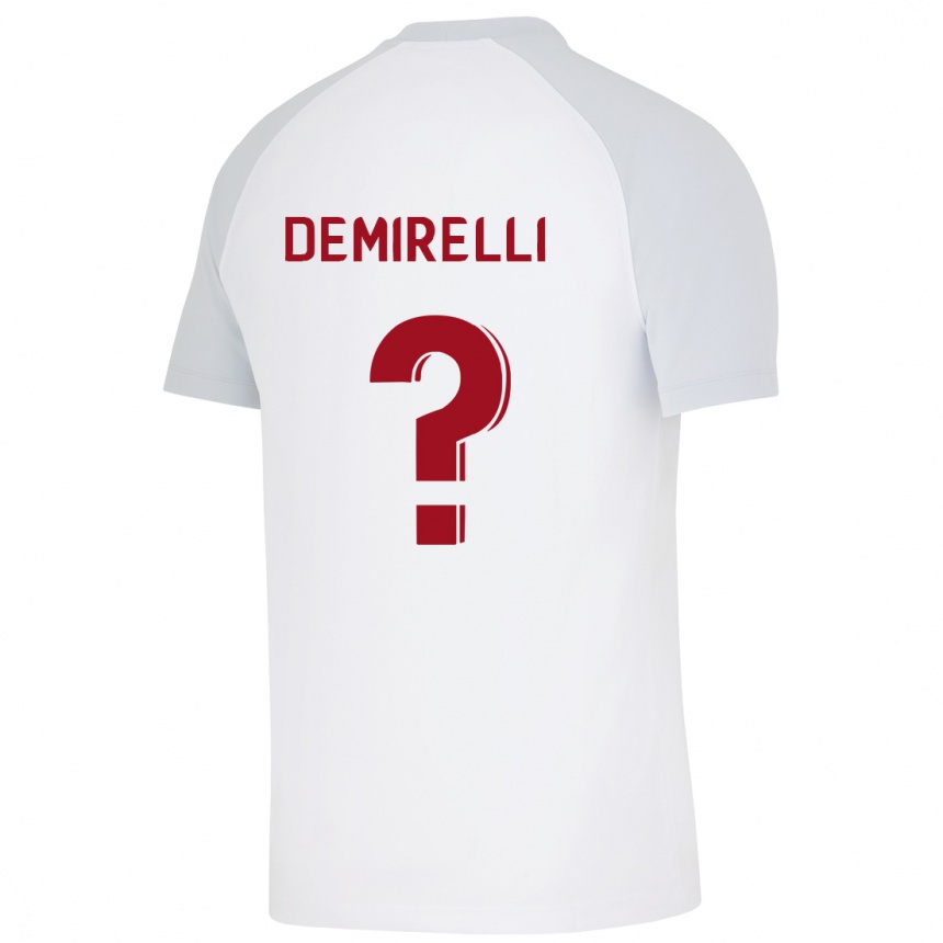 Kids Football Ahmet Demirelli #0 White Away Jersey 2023/24 T-Shirt