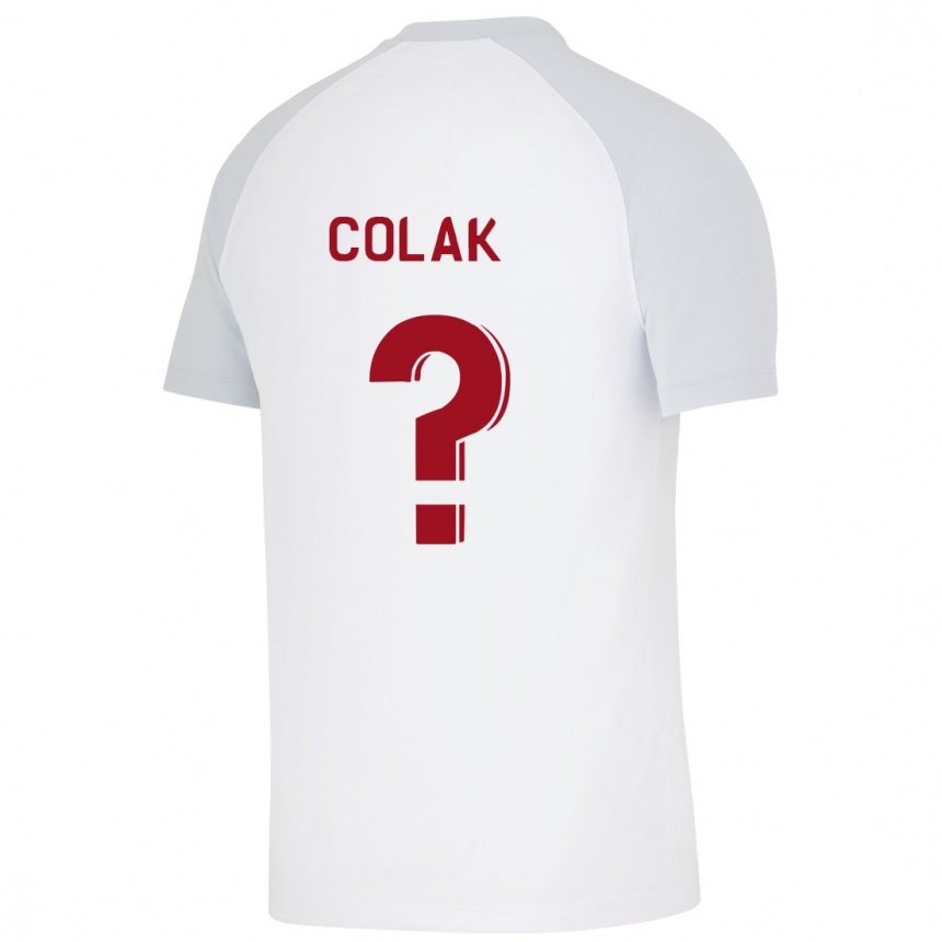 Kids Football Yiğit Çolak #0 White Away Jersey 2023/24 T-Shirt