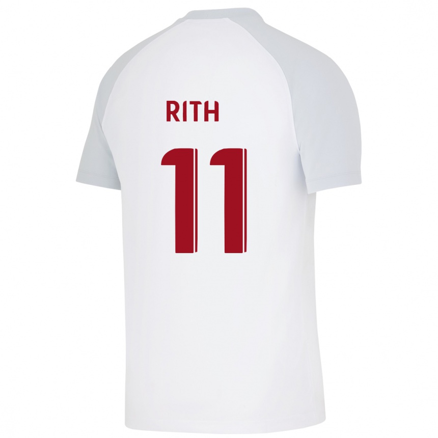 Kids Football Monique Rith #11 White Away Jersey 2023/24 T-Shirt