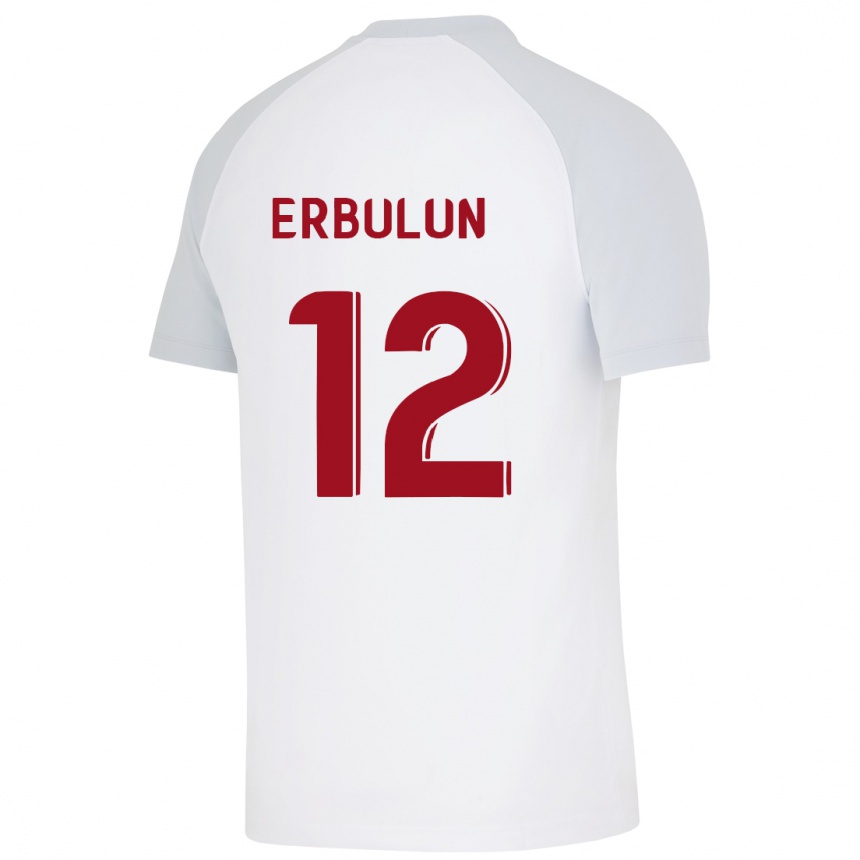 Kids Football Helin Erbulun #12 White Away Jersey 2023/24 T-Shirt