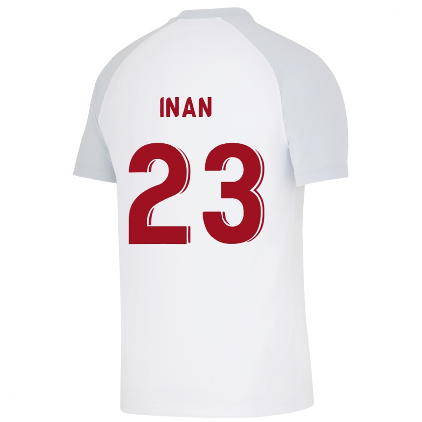 Kids Football Müge İnan #23 White Away Jersey 2023/24 T-Shirt