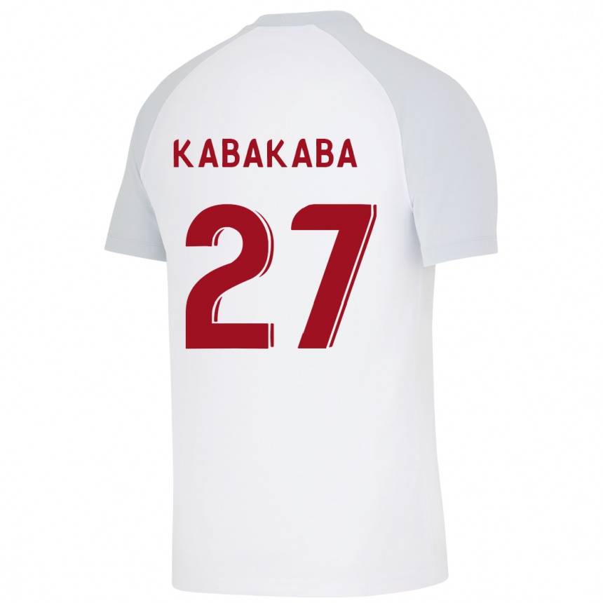 Kids Football Naomie Kabakaba #27 White Away Jersey 2023/24 T-Shirt