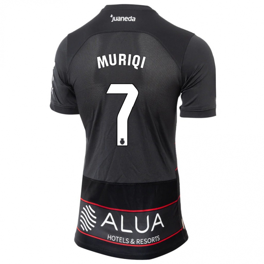 Kids Football Vedat Muriqi #7 Black Away Jersey 2023/24 T-Shirt