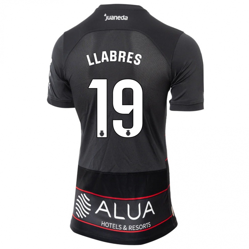 Kids Football Javi Llabrés #19 Black Away Jersey 2023/24 T-Shirt