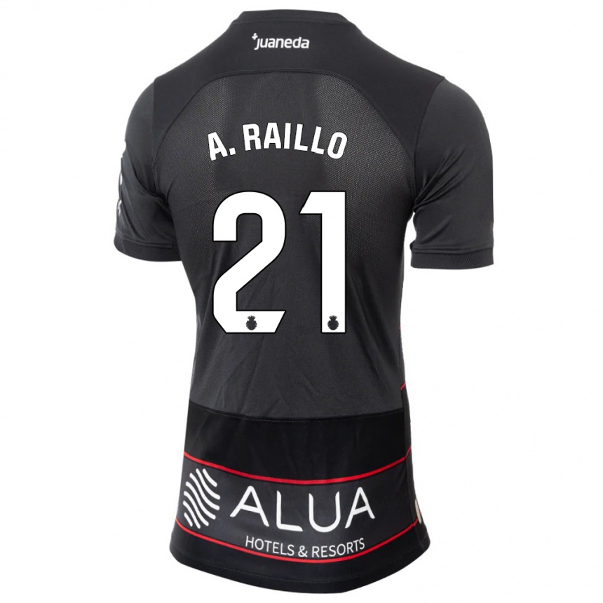 Kids Football Antonio Raíllo #21 Black Away Jersey 2023/24 T-Shirt