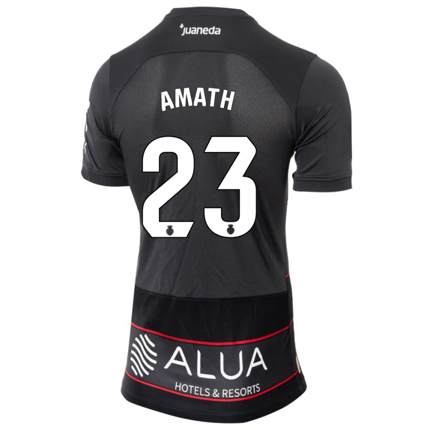 Kids Football Amath Ndiaye #23 Black Away Jersey 2023/24 T-Shirt