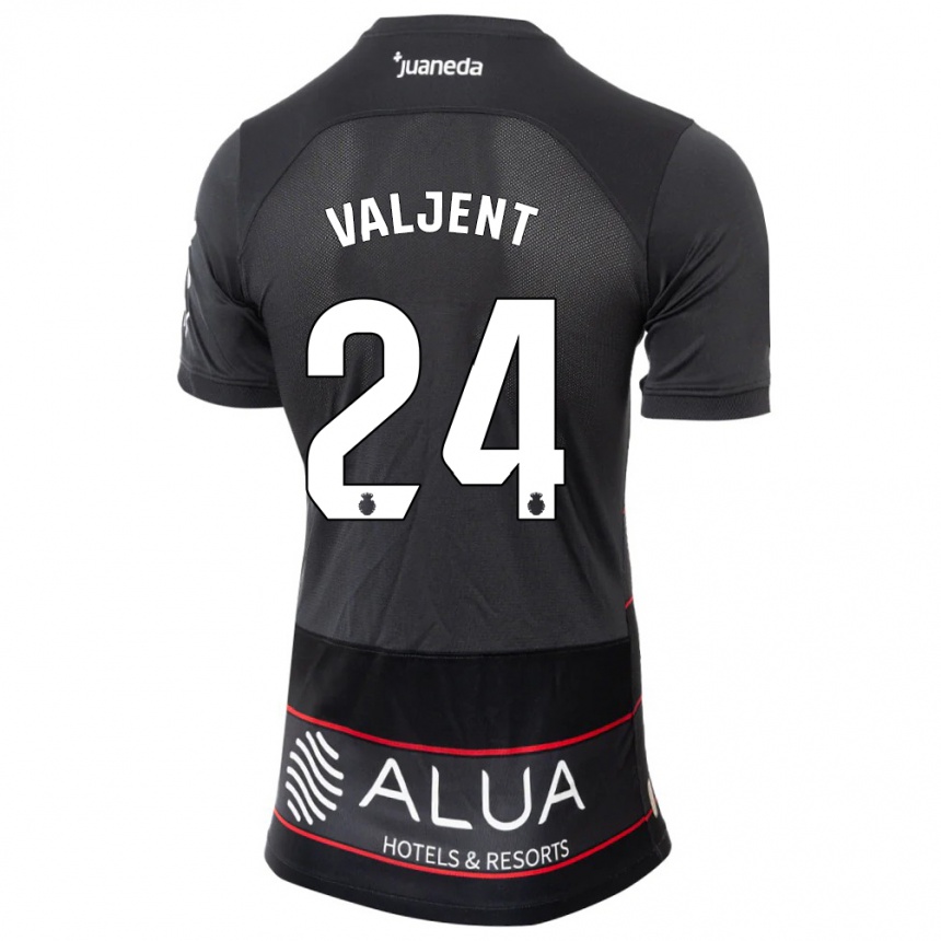 Kids Football Martin Valjent #24 Black Away Jersey 2023/24 T-Shirt