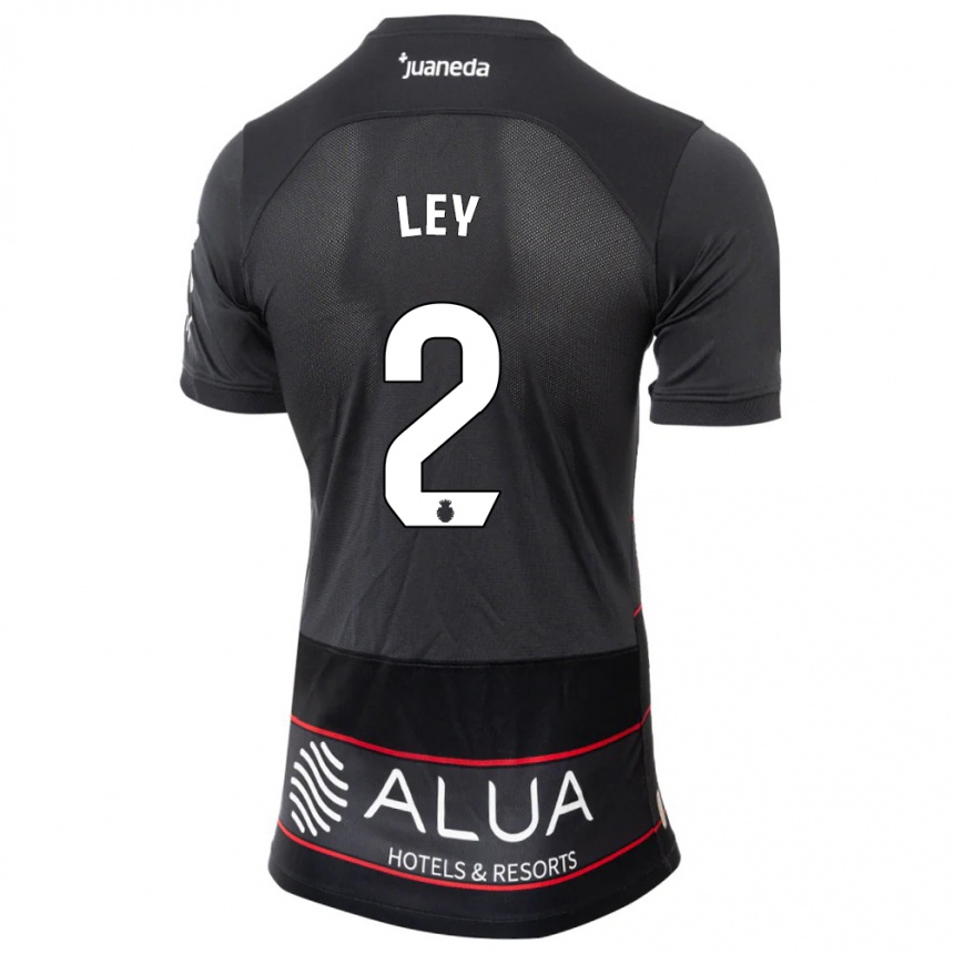 Kids Football Yuzún Ley #2 Black Away Jersey 2023/24 T-Shirt