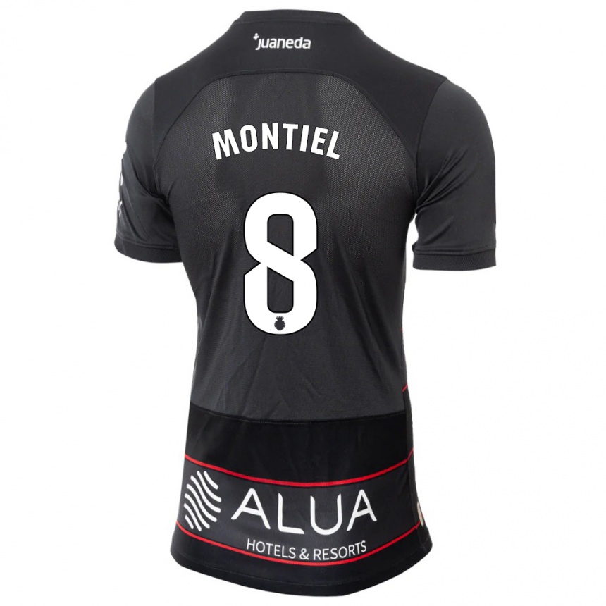 Kids Football Luis Montiel #8 Black Away Jersey 2023/24 T-Shirt