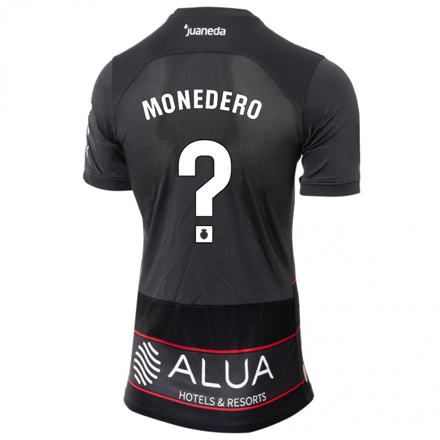 Kids Football Marc Monedero #0 Black Away Jersey 2023/24 T-Shirt