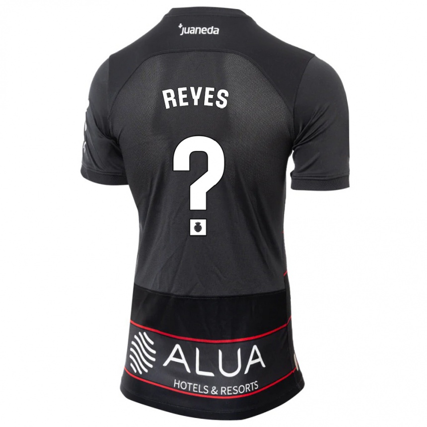 Kids Football Borja Reyes #0 Black Away Jersey 2023/24 T-Shirt