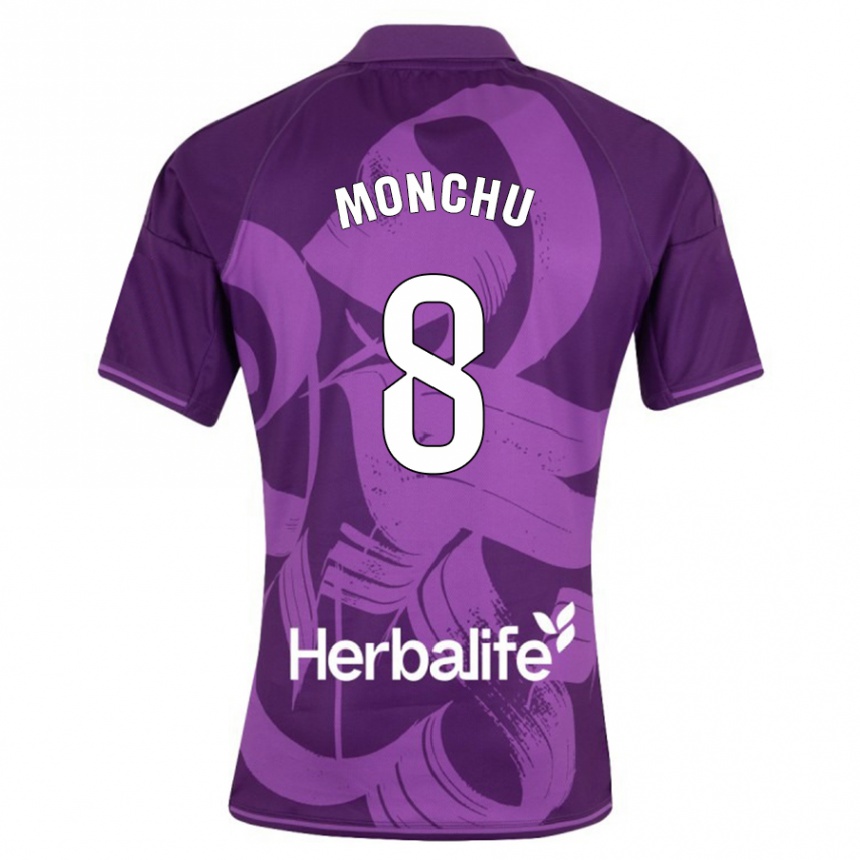 Kids Football Monchu #8 Violet Away Jersey 2023/24 T-Shirt