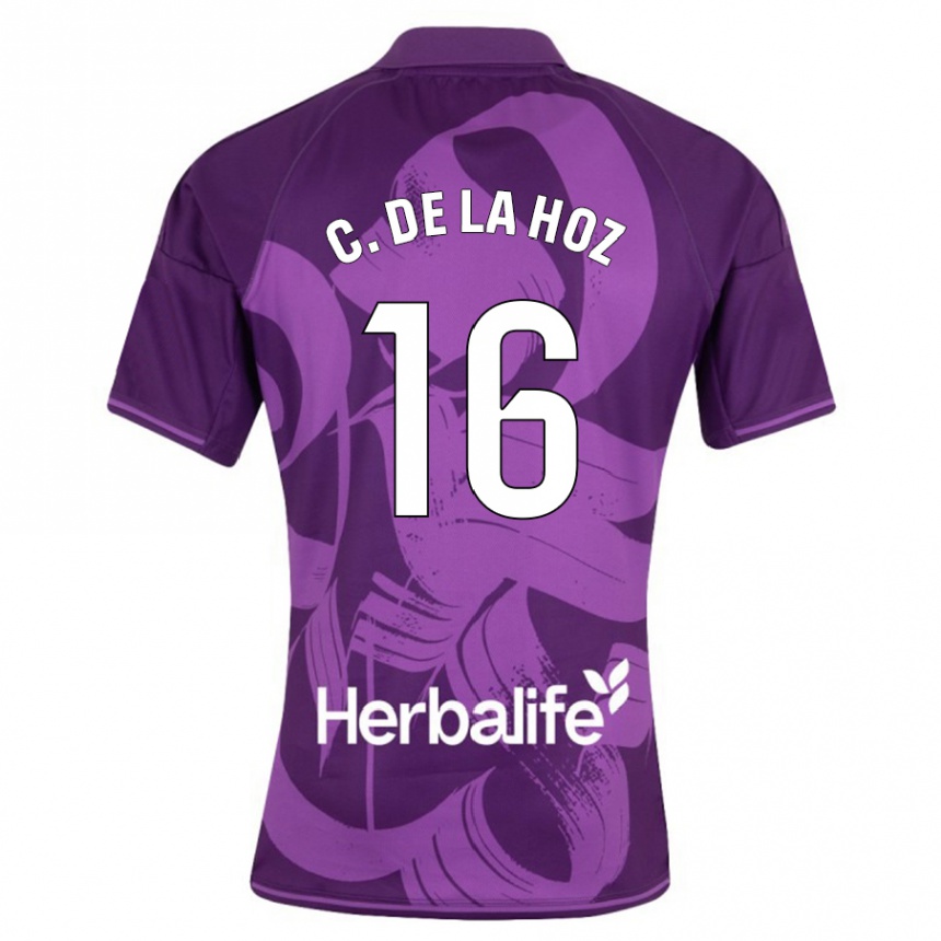 Kids Football César De La Hoz #16 Violet Away Jersey 2023/24 T-Shirt