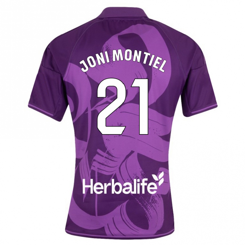 Kids Football Joni Montiel #21 Violet Away Jersey 2023/24 T-Shirt