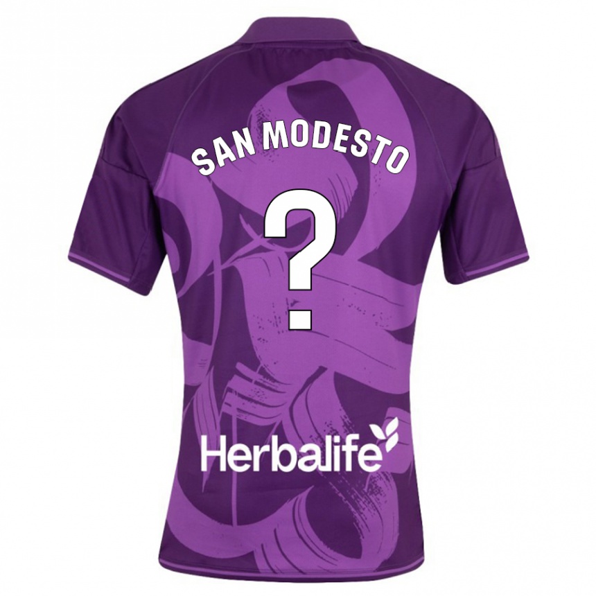 Kids Football Hugo San Modesto #0 Violet Away Jersey 2023/24 T-Shirt